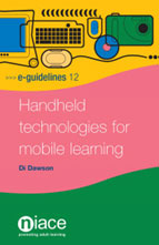 Publication cover: Handheld Technologies for Mobile Learning – NIACE